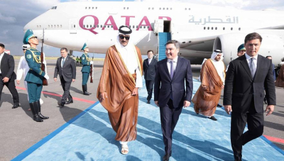 Эмир Катара прибыл на саммит ШОС в Астану  