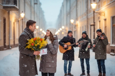 Юрист ответил, чем грозит слишком громкое поздравление с 8 Марта на улице